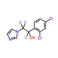 1-(2,4-Dichlorophenyl)-2-(1H-imidazol-1-yl)(2H3)ethanol Structure