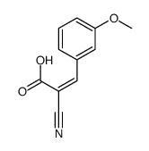 2-氰基-3-(3-甲氧基苯基)-丙烯酸结构式