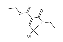 diethyl 2-(2-chloro-2-methylpropylidene)malonate结构式