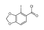 4-iodo-1,3-benzodioxole-5-carbonyl chloride结构式