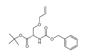 N-(Benzyloxycarbonyl)-O-allyl-L-serine tert-butyl ester Structure