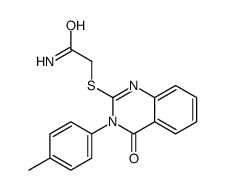 2-[3-(4-methylphenyl)-4-oxoquinazolin-2-yl]sulfanylacetamide Structure
