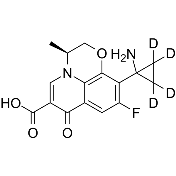 Pazufloxacin-d4 Structure