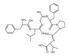 (2S,3R)-2-[[(2S)-1-[(2S)-2-[[2-[[(2S)-2-[[(2R)-2-amino-3-phenylpropanoyl]amino]-4-methylpentanoyl]amino]acetyl]amino]-3-phenylpropanoyl]pyrrolidine-2-carbonyl]amino]-3-hydroxybutanoic acid Structure