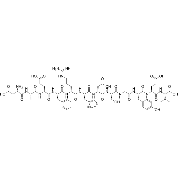 Amyloid β-Protein (1-12) trifluoroacetate salt Structure