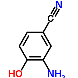 2-氨基-4-氰基苯酚结构式