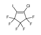 1-chloro-3,3,4,4,5,5-hexafluoro-2-iodocyclopentene Structure