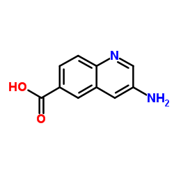 3-氨基喹啉-6-羧酸结构式