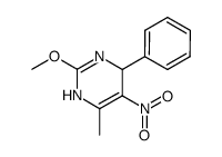 1,4-dihydro-6-methyl-2-methoxy-5-nitro-4-phenylpyrimidine Structure