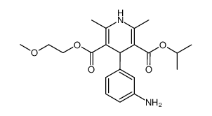 Isopropyl 4-(3-Aminophenyl)-1,4-dihydro-5-(2-methoxyethoxycarbonyl)-2,6-dimethylpyridine-3-carboxylate Structure