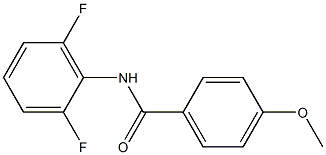 N-(2,6-二氟苯基)-4-甲氧基苯甲酰胺结构式