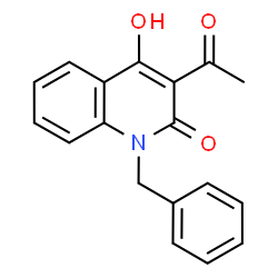 3-Acetyl-1-benzyl-4-hydroxy-2(1H)-quinolinone Structure