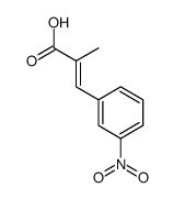 2-PROPENOIC ACID, 2-METHYL-3-(3-NITROPHENYL)-结构式