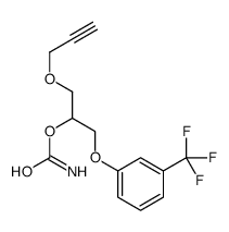 [1-prop-2-ynoxy-3-[3-(trifluoromethyl)phenoxy]propan-2-yl] carbamate结构式