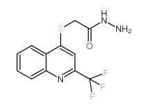 (2-三氟甲基-喹啉-4-基磺酰基)-乙酸 肼结构式