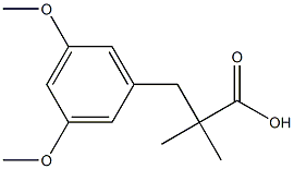 3-(3,5-二甲氧基苯基)-2,2-二甲基丙酸结构式