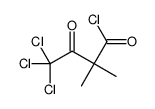 4,4,4-trichloro-2,2-dimethyl-3-oxobutanoyl chloride结构式