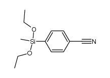 4-cyano-1-(diethoxymethylsilyl)benzene Structure