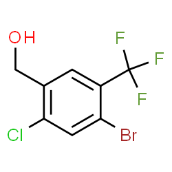 4-Bromo-2-chloro-5-(trifluoromethyl)benzyl alcohol structure