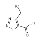 4-(羟甲基)-1,2,3-噻二唑-5-羧酸结构式