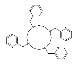 1,4,7,10-tetrakis(pyridin-2-ylmethyl)-1,4,7,10-tetrazacyclododecane Structure