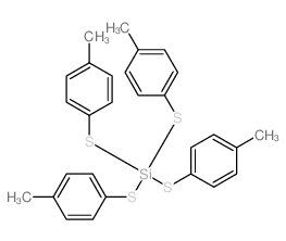 tetrakis[(4-methylphenyl)sulfanyl]silane Structure