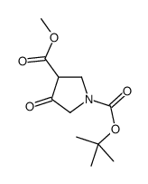 1-TERT-BUTYL 3-METHYL 4-OXOPYRROLIDINE-1,3-DICARBOXYLATE Structure