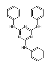 N2,N4,N6-三苯基-1,3,5-三嗪-2,4,6-三胺结构式