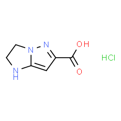 2,3-Dihydro-1H-imidazo[1,2-b]pyrazole-6-carboxylic acid hydrochloride Structure