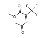 (E/Z)-methyl 4-oxo-2-(trifluoromethyl)pent-2-enoate结构式