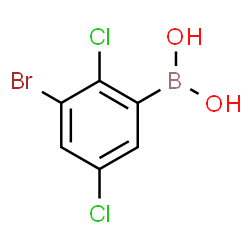 3-Bromo-2,5-dichlorophenylboronic acid Structure