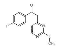 1-(4-Fluorophenyl)-2-[2-(methylsulfanyl)pyrimidin-4-yl]ethan-1-one Structure