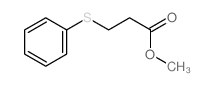 Propanoic acid,3-(phenylthio)-, methyl ester结构式