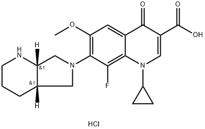 1-cyclopropyl-8-fluoro-6-methoxy-7-((4aS,7aS)-octahydro-6H-pyrrolo[3,4-b]pyridin-6-yl)-4-oxo-1,4-dihydroquinoline-3-carboxylic acid picture