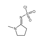 2-(chlorosulfonylimino)-1-methylpyrrolidine结构式