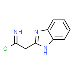1H-Benzimidazole-2-ethanimidoylchloride(9CI)结构式
