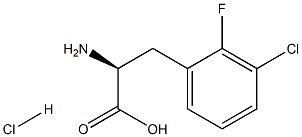 (S)-2-氨基-3-(3-氯-2-氟苯基)丙酸盐酸盐结构式