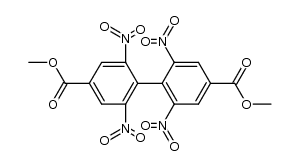 dimethyl 2,2',6,6'-tetranitrobiphenyl-4,4'-dicarboxylate结构式