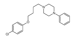 1-[4-(4-chlorophenoxy)butyl]-4-phenylpiperazine结构式