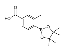 3-methyl-4-(4,4,5,5-tetramethyl-1,3,2-dioxaborolan-2-yl)benzoic acid Structure