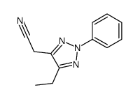 2-(5-ethyl-2-phenyltriazol-4-yl)acetonitrile Structure