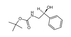 (S)-(2-hydroxy-2-phenyl-ethyl)carbamic acid tert-butyl ester Structure