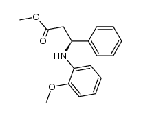 methyl 3-(2-methoxyphenyl)amino-3-phenylpropionate Structure