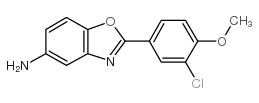 2-(3-chloro-4-methoxy-phenyl)-benzooxazol-5-ylamine Structure