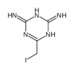6-(iodomethyl)-1,3,5-triazine-2,4-diamine Structure