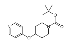 4-(吡啶-4-基氧基)哌啶-1-羧酸叔丁酯结构式