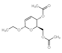 4,6-二-O-乙酰基-2,3-二脱氧-Alpha-D-赤式-六-2-烯桥吡喃糖苷乙酯结构式
