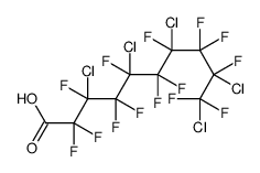 3,5,7,9,10-pentachloro-2,2,3,4,4,5,6,6,7,8,8,9,10,10-tetradecafluorodecanoic acid Structure