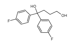 1,1-bis(4-fluorophenyl)butane-1,4-diol结构式
