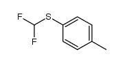 [(difluoromethyl)thio]-4-methylbenzene Structure